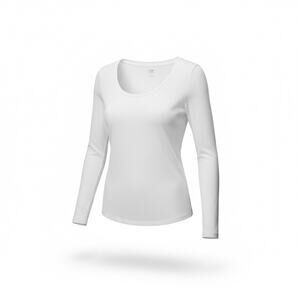 GAP Easy Tee Women’s Small S White Long Sleeve Lightweight Crewneck T Shirt